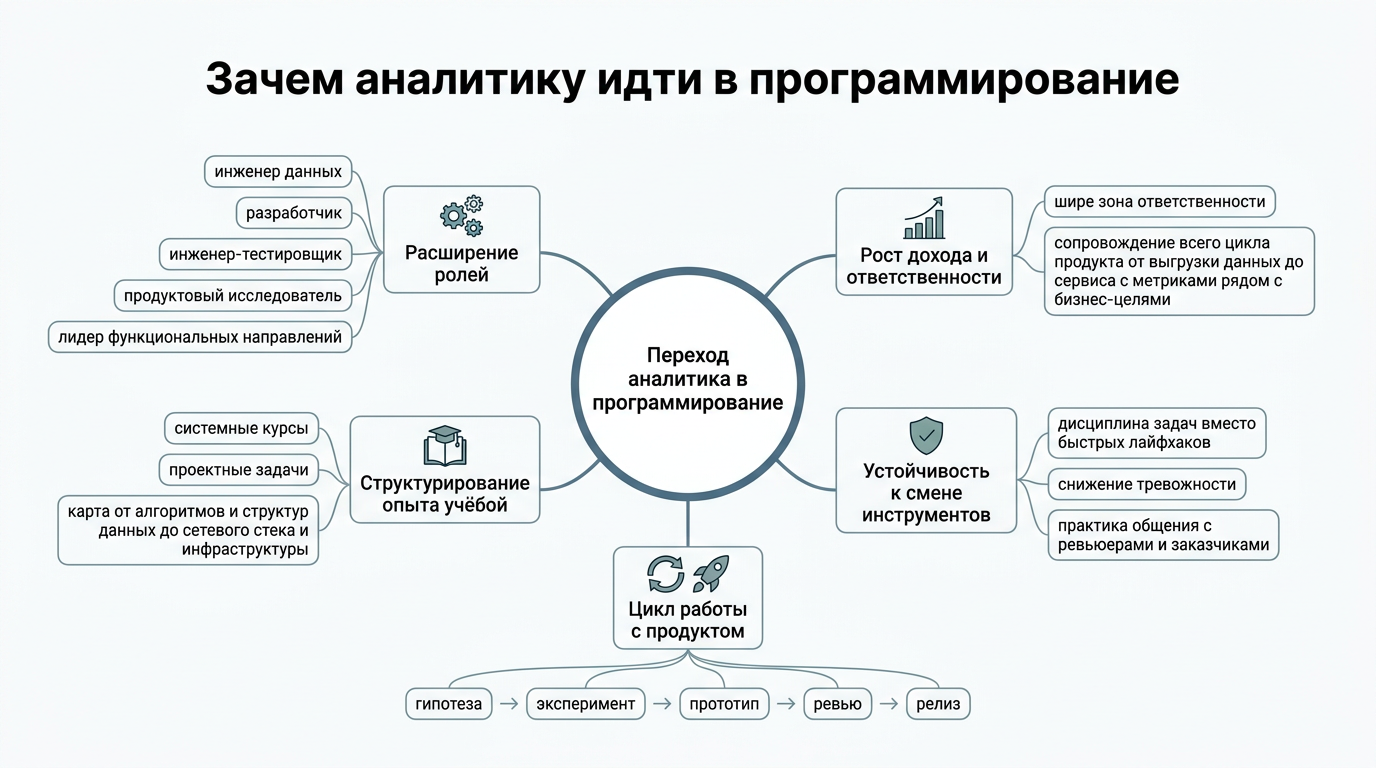 Зачем аналитику идти в программирование