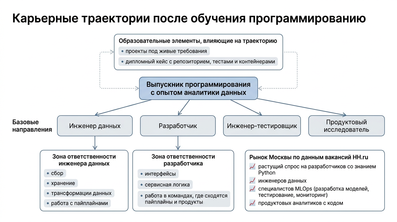 Карьерные траектории после обучения программированию